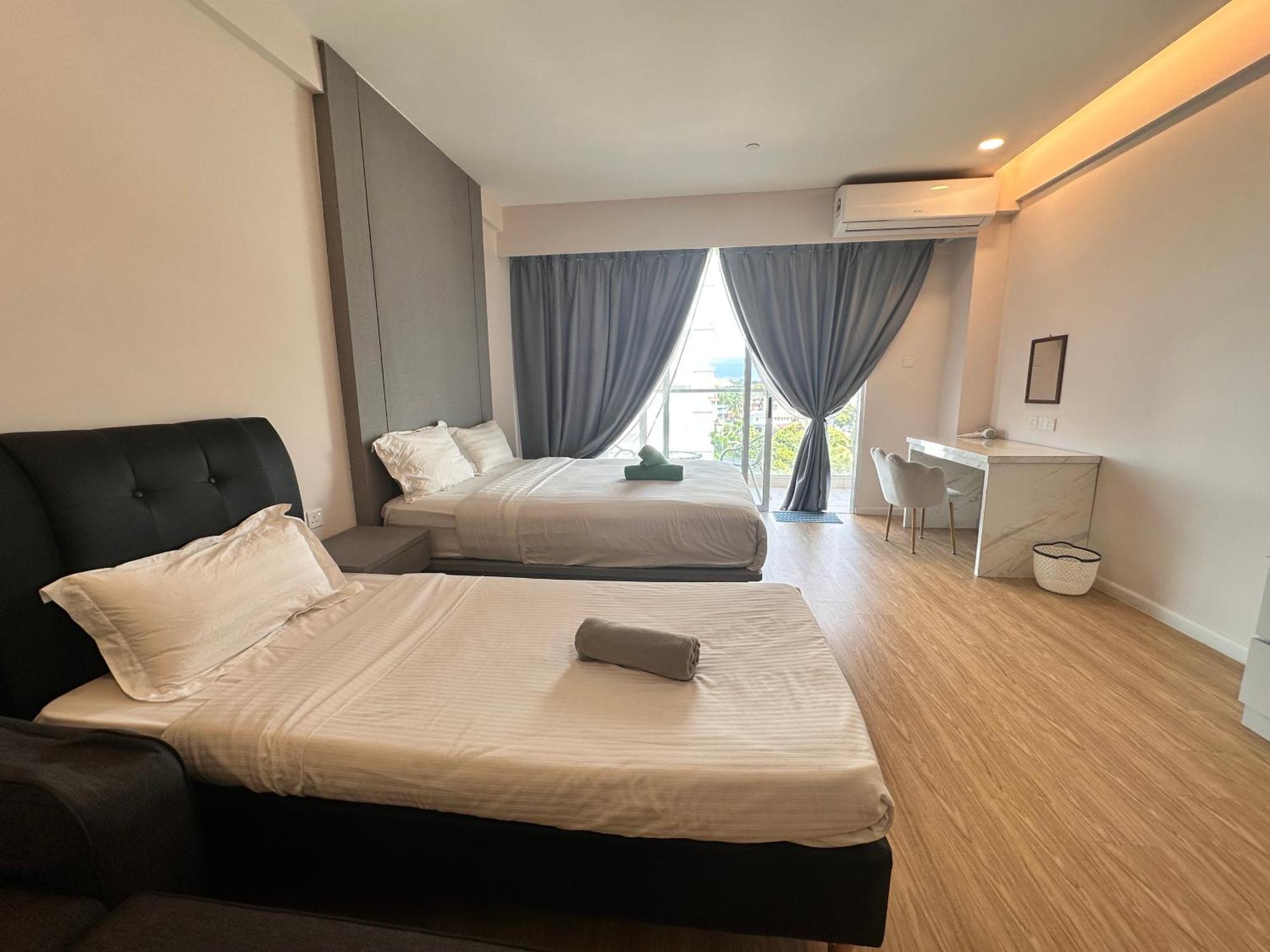 Aru Suites Homestay Wifi,Carpark,24H Check In,Water Filter By R2 Residence كوتا كينابالو المظهر الخارجي الصورة