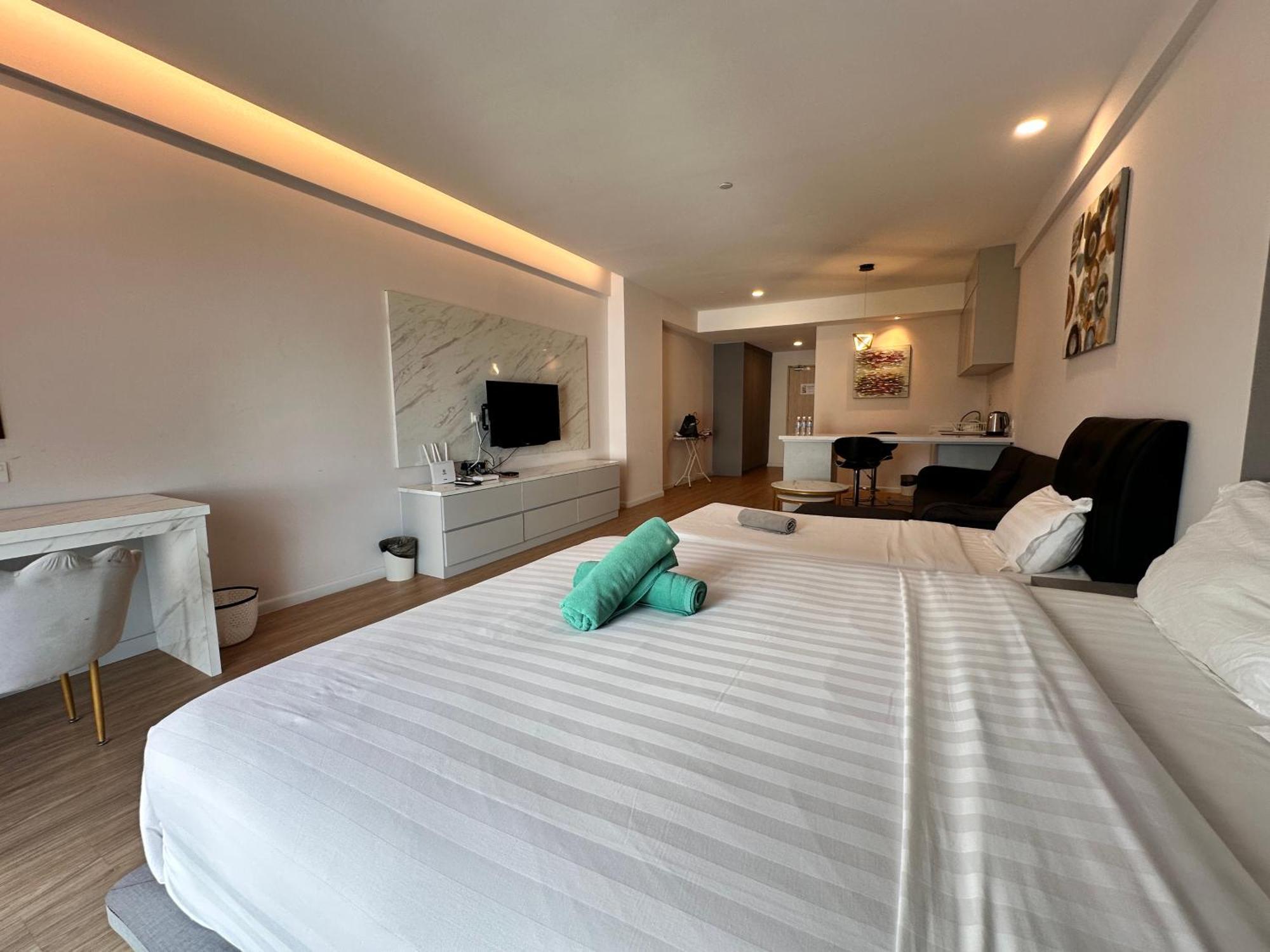 Aru Suites Homestay Wifi,Carpark,24H Check In,Water Filter By R2 Residence كوتا كينابالو المظهر الخارجي الصورة